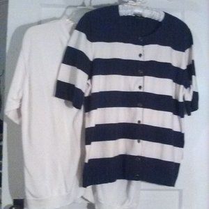 2 Talbots Short Sleeved Cardigan Sweaters